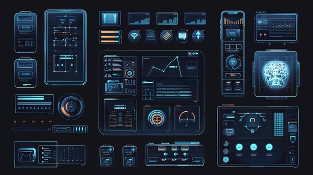 Modern web interface featuring AI chatbots and interactive elements representing future web design